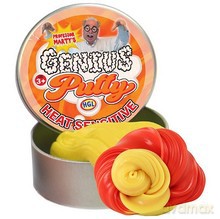 Magiczna plastelina genius putty 100g heat sensitive metalowa puszka