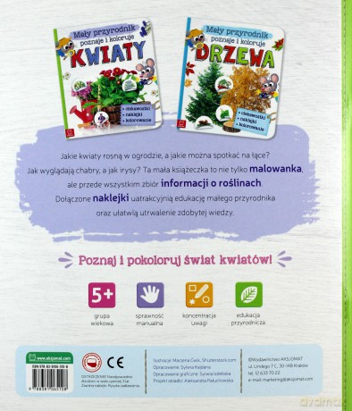Mały przyrodnik poznaje i koloruje kwiaty [KSIĄŻKA]