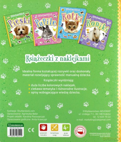Pieski. Książeczka z naklejkami [KSIĄŻKA]