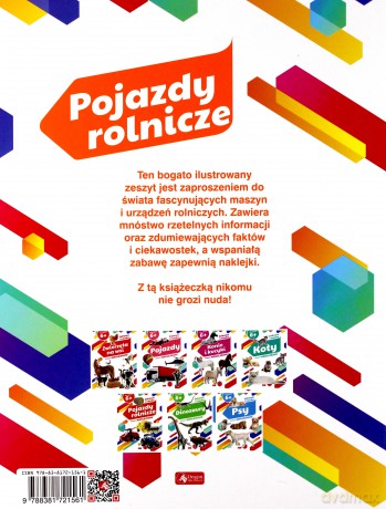 Pojazdy rolnicze. Zeszyt z naklejkami [KSIĄŻKA]