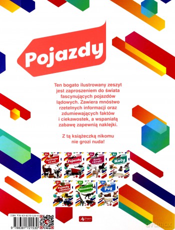 Pojazdy. Zeszyt z naklejkami [KSIĄŻKA]