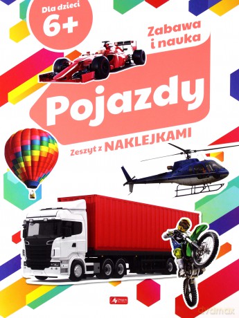 Pojazdy. Zeszyt z naklejkami [KSIĄŻKA]
