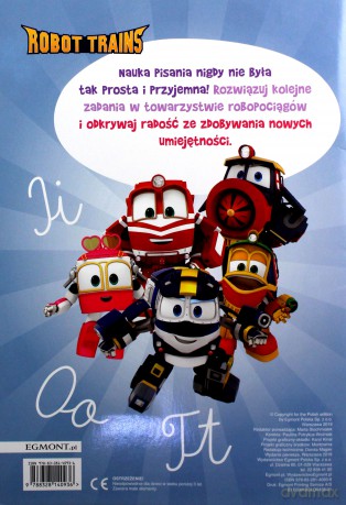 Robot trains. Uczę się pisać. Nauka i zabawa [KSIĄŻKA]