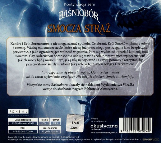 Smocza straż. Gniew króla Smoków (Tom 2) Baśniobór nowe przygody - Brandon Mull [AUDIOBOOK]