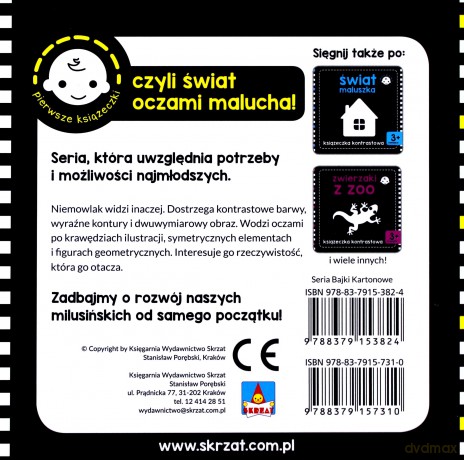 Zwierzaki. Książeczka kontrastowa [KSIĄŻKA]