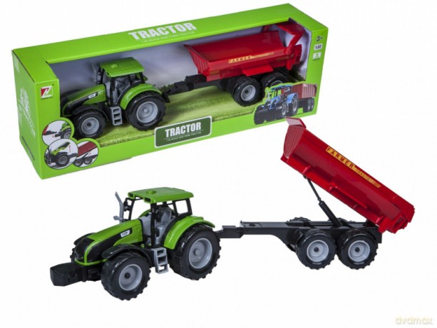 Traktor z przyczepą