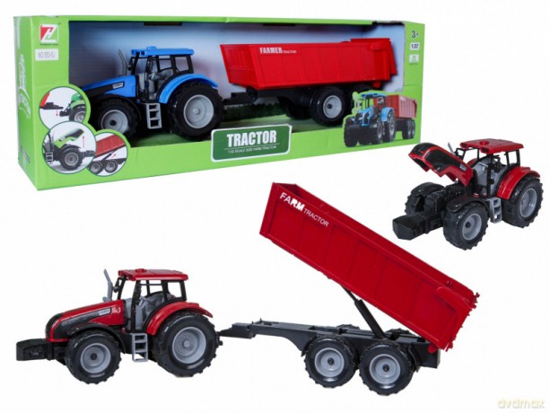 Traktor z przyczepą