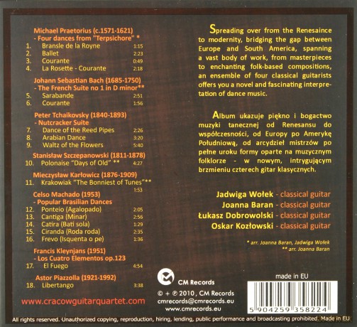 Cracow Guitar Quartet: From Ballet to Tango [CD]