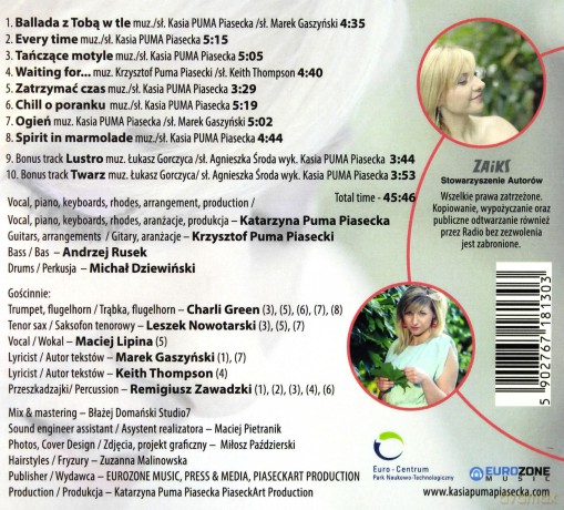 Kasia Puma Piasecka: Every Time [CD]