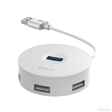 Baseus adapter HUB USB 3.0 do 4xUSB biały