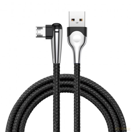 Baseus kabel MVP Elbow (micro | 1 m) czarny 2A
