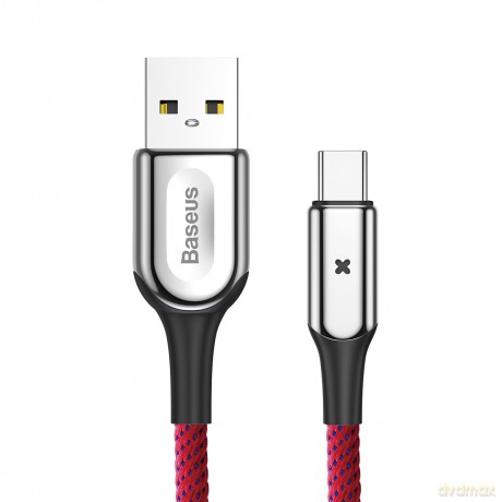 Baseus kabel X-type (typ-C | 1 m) czerwony 3A