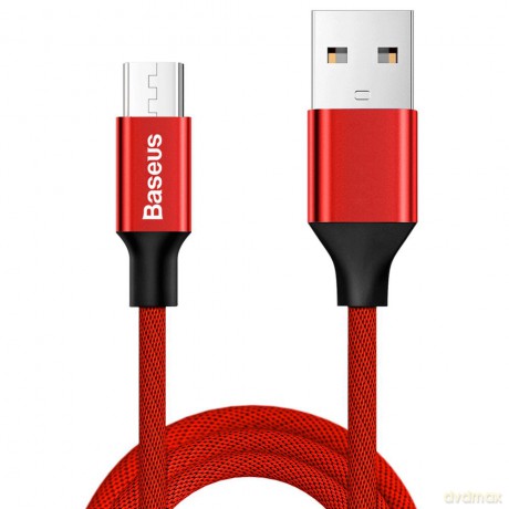 Baseus kabel Yiven (micro-USB | 1 m) czerwony 2A
