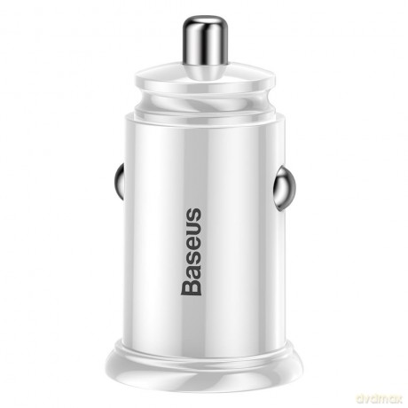 Baseus ładowarka samochodowa Dual QC3.0 30W biała