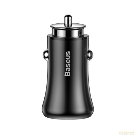 Baseus ładowarka samochodowa Gentleman czarna 2x2.4A