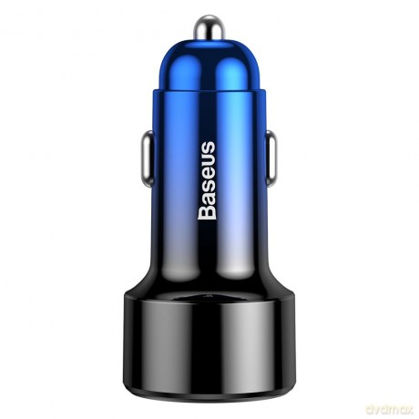Baseus ładowarka samochodowa Magic PPS QC 3.0+ 2USB niebieska 45W