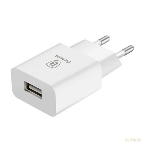 Baseus ładowarka sieciowa Letour 1 x USB biała 2.1A