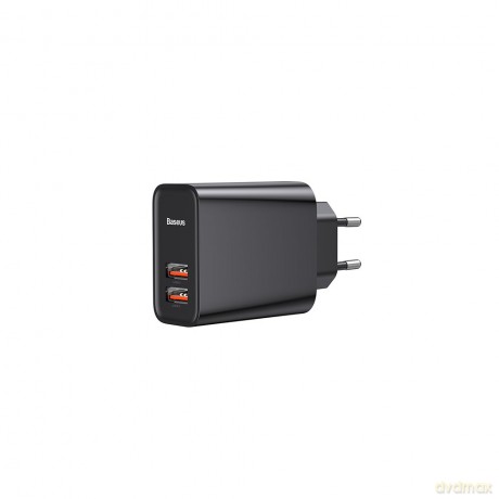 Baseus ładowarka sieciowa PPS QC3.0 2USB 30W czarna