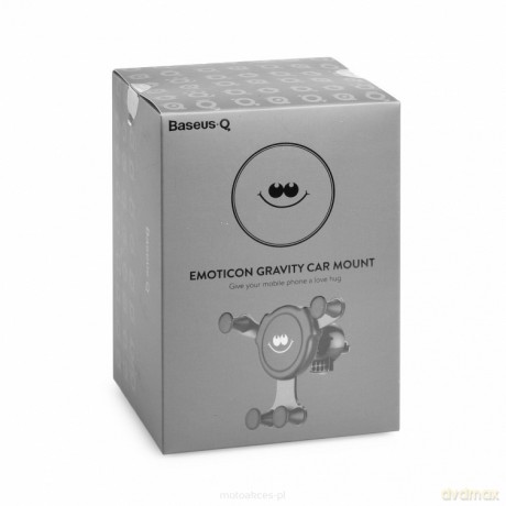 Baseus uchwyt samochodowy Emoticon1 grawitacyjny czarny