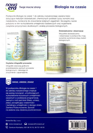 Biologia LO 1 Na czasie Podręcznik zakres rozszerzony - Marek Guzik, Ryszard Kozik, Renata Matuszewska, Władysław Zamachowski [KSIĄŻKA]