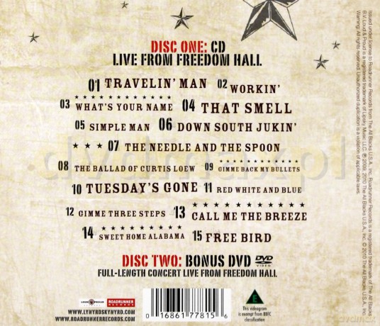 Lynyrd Skynyrd: Live At Freedom Hall [CD]+[DVD]