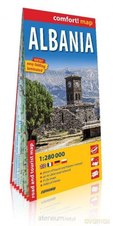 Comfort!map Albania 1:280 000 mapa
