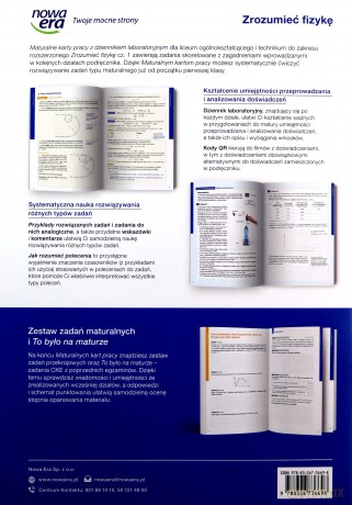 Fizyka LO 1 Zrozumieć fizykę Karty pracy zakres rozszerzony - Joanna Borgensztajn, Piotr Toma [KSIĄŻKA]