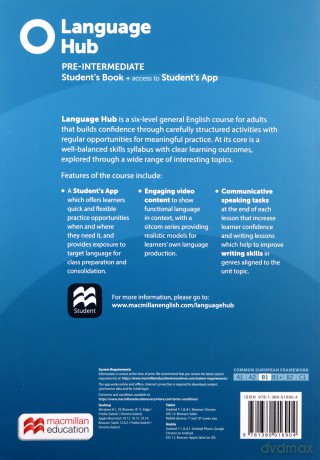 Language Hub Pre-inter. B1 podręcznik + kod Student's App - Daniel Brayshaw, John Hird [KSIĄŻKA]