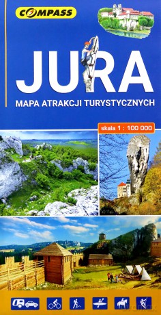 Mapa atrakcji turystycznych - Jura 1:100 000