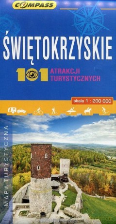 Mapa atrakcji turystycznych - Świętokrzyskie 1:200 000
