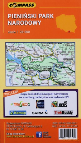 Mapa kieszonkowa - Pieniński PN 1:25 000