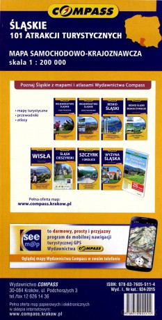 Mapa samochodowo-krajoznawcza - Śląskie 1:200 000
