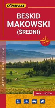 Mapa turystyczna - Beskid Makowski (średni)