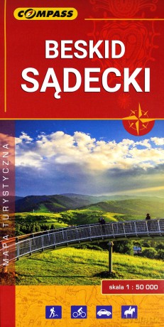 Mapa turystyczna - Beskid Sądecki 1:50 000