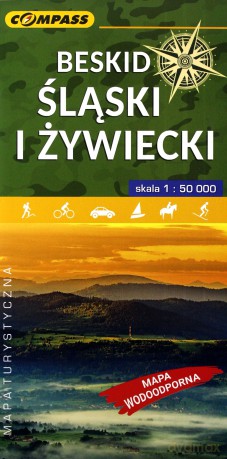 Mapa turystyczna - Beskid Śląski i Żywiecki 1:50 000