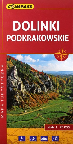Mapa turystyczna - Dolinki Podkrakowskie 1:25 000