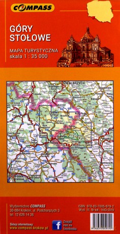 Mapa turystyczna - Góry Stolowe 1:35 000