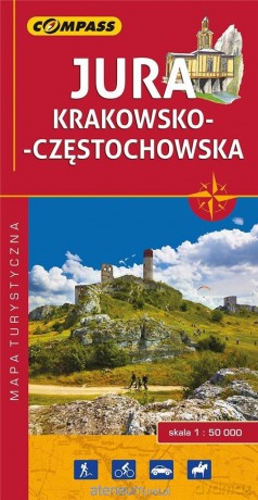 Mapa turystyczna - Jura Krakowsko-Częstochowska