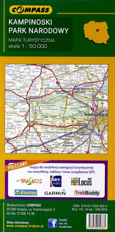 Mapa turystyczna - Kampinoski PN 1:50 000