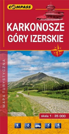 Mapa turystyczna - Karkonosze, Góry Izerskie
