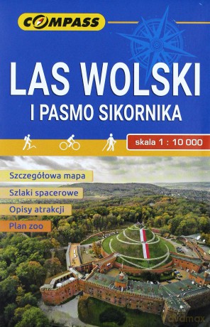 Mapa turystyczna - Las Wolski i Pasmo Sikornika 1:10 000