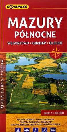 Mapa turystyczna - Mazury północne 1:50 000