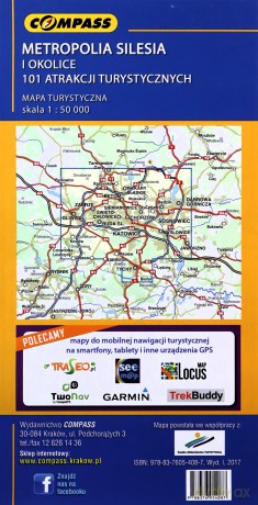 Mapa turystyczna - Metropolia Silesia i okolice