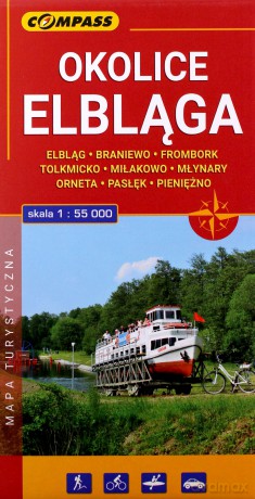 Mapa turystyczna - Okolice Elbląga 1:55 000