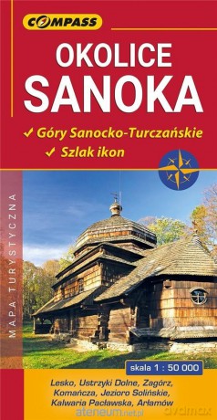 Mapa turystyczna - Okolice Sanoka 1:50 000