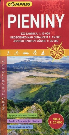 Mapa turystyczna - Pieniny 1:25 000