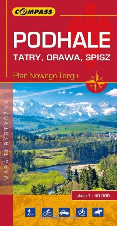 Mapa turystyczna - Podhale, Tatry, Orawa, Spisz