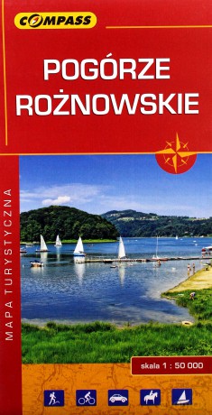 Mapa turystyczna - Pogórze Rożnowskie