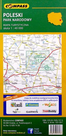 Mapa turystyczna - Poleski PN 1:40 000