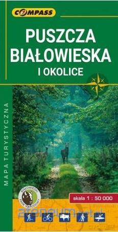 Mapa turystyczna - Puszcza Białowieska i okolice 1:50 000